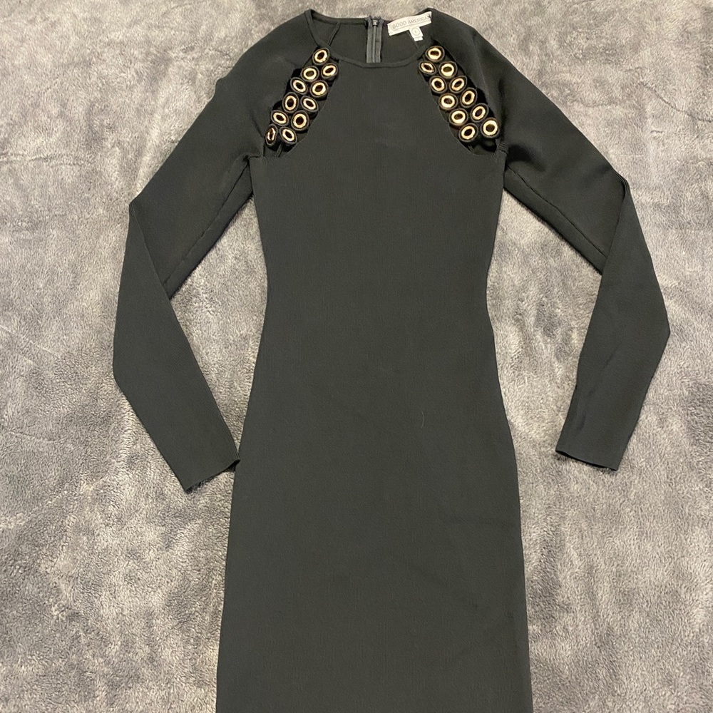 Good American Black Bodycon dress